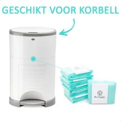 Pure Sensation® Luieremmer Navulling - 7 Stuks - Geschikt Voor Korbell - Inclusief Extra Luier Etui - Navullingen 15/16 Liter - Luieremmer Zakken - Luieremmernavullingen - Luieremmers - Korbell Luieremmer – Luierzakjes Wegwerp - Korbell Navulling -Babyproducten Promotie Winkel 1200x1200 381