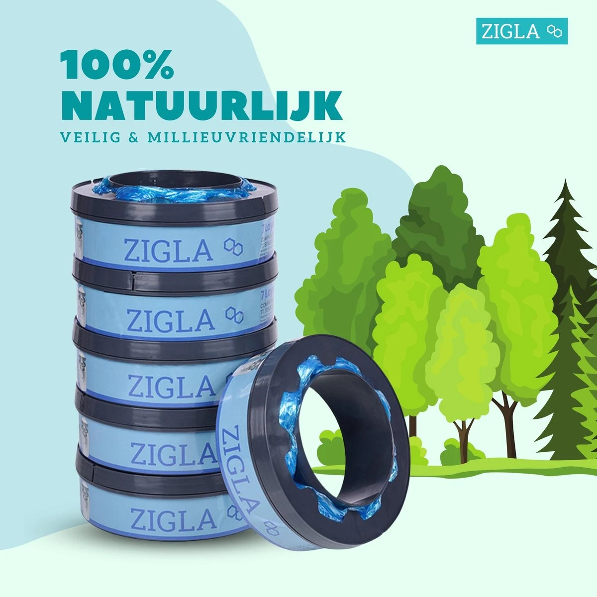 Zigla – 3x Luieremmer Navulling – Navulcassette - Geschikt voor Tommee Tippee Sangenic Tec Zigla – 3x Luieremmer Navulling – Navulcassette - Geschikt Voor Tommee Tippee Sangenic Tec -Babyproducten Promotie Winkel 1200x1200 403
