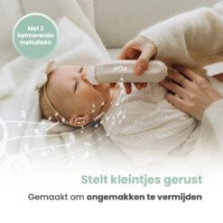 Babily® - Elektrische Neusreiniger Voor Baby's - 0 T/m 6 Jaar - Neuszuiger - Neuspeer - Snoetenpoetser - Toetenveger - Aspirator - Incl. 5 Zuigkrachtstanden En 3 Kalmerende Melodieën -Babyproducten Promotie Winkel 1200x1200 472