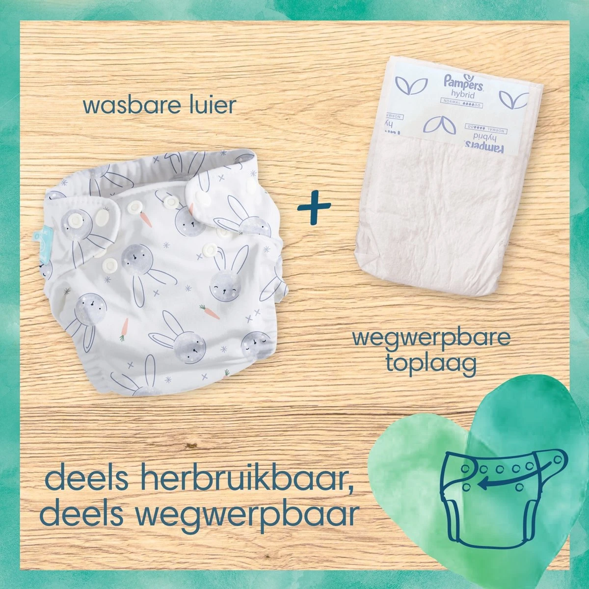 Pampers - Harmonie Hybrid - Wasbare Luier - Probeerverpakking Pampers® Pampers - Harmonie Hybrid - Wasbare Luier - Probeerverpakking -Babyproducten Promotie Winkel 1200x1200 5