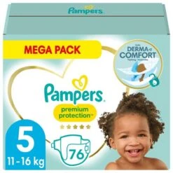 PampersĀ® Pampers - Premium Protection - Maat 5 - Mega Pack - 76 Luiers