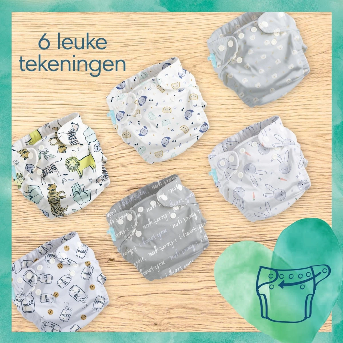 Pampers - Harmonie Hybrid - Wasbare Luier - Probeerverpakking Pampers® Pampers - Harmonie Hybrid - Wasbare Luier - Probeerverpakking -Babyproducten Promotie Winkel 1200x1200 6