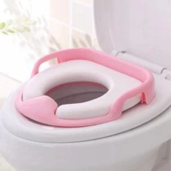 Universele Toiletbril Met Handvaten Voor Kinderen | Kinder Toiletzitje Toiletstoel | WC-bril Verkleiner Voor Peuters En Kleuters | Roze LB-A23 -Babyproducten Promotie Winkel 1200x1200 669