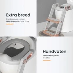 XIORI-SEMS - WC Verkleiner Met Trapje - Toiletverkleiner - Wit Met Goud - Toilettrainer - 2 Tot 7 Jaar - Met Beloningssysteem -Babyproducten Promotie Winkel 1200x1200 715