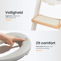 XIORI-SEMS - WC Verkleiner Met Trapje - Toiletverkleiner - Wit Met Goud - Toilettrainer - 2 Tot 7 Jaar - Met Beloningssysteem -Babyproducten Promotie Winkel 1200x1200 717