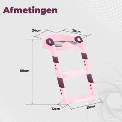 WC Verkleiner Met Trapje - Inclusief Handvaten - Opvouwbaar - 2 Tot 7 Jaar - Roze - Paars -Babyproducten Promotie Winkel 1200x1200 727