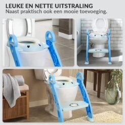 Buxibo Kinder WC Met Opstapje - WC Bril Kind - Kinderzitting WC - Toilet Verkleiner - Toilettrainer - Blauw 5 Buxibo Kinder WC Met Opstapje - WC Bril Kind - Kinderzitting WC - Toilet Verkleiner - Toilettrainer - Blauw -Babyproducten Promotie Winkel 1200x1200 734