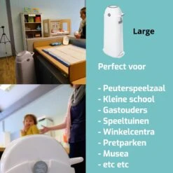 Luieremmer Large Zilver - Groot - Zonder Navulling - Geschikt Voor Pampers En Huggies - Stoma -Babyproducten Promotie Winkel 1200x1200 746