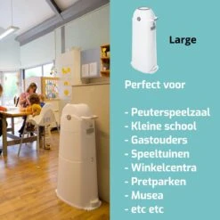 Luieremmer Large Zilver - Groot - Zonder Navulling - Geschikt Voor Pampers En Huggies - Stoma -Babyproducten Promotie Winkel 1200x1200 750