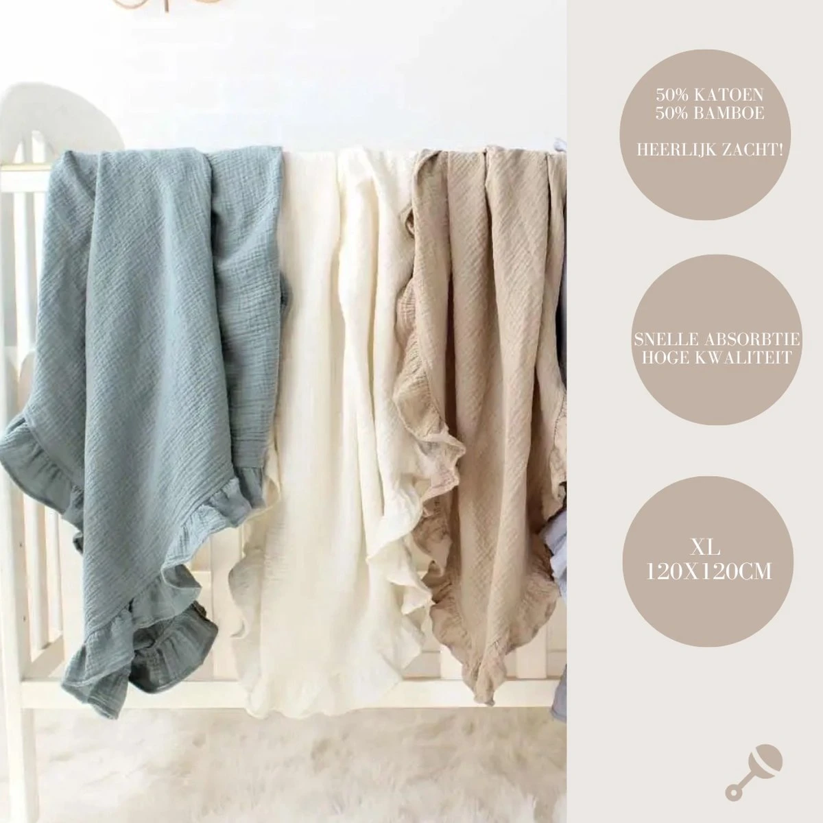 Hydrofiele Doeken - Hydrofiele Doek 2 Laags - Gebroken Wit - Ruffle - Off White - 120x120cm - Katoen en Bamboe - Hydrofiele Doek Ruffle - Swaddle - Hydrofiele Doeken Ruffle - Hydrofiele Doek Ruffle XL - Emmailloter - Kraamcadeau Hydrofiele Doeken - Hydrofiele Doek 2 Laags - Gebroken Wit - Ruffle - Off White - 120x120cm - Katoen En Bamboe - Hydrofiele Doek Ruffle - Swaddle - Hydrofiele Doeken Ruffle - Hydrofiele Doek Ruffle XL - Emmailloter - Kraamcadeau -Babyproducten Promotie Winkel 1200x1200 827