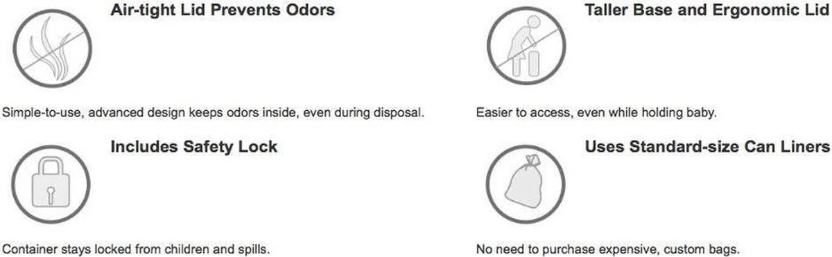 DiaperPail - Soft Grey - Luieremmer met speciale luiersluis - Werkt met normale vuilniszakken DiaperPail - Soft Grey - Luieremmer Met Speciale Luiersluis - Werkt Met Normale Vuilniszakken -Babyproducten Promotie Winkel 1200x371 1