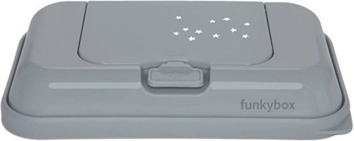 Funkybox - Billendoekjes Doosje - To Go - Grey - Little Stars Funkybox - Billendoekjes Doosje - To Go - Grey - Little Stars -Babyproducten Promotie Winkel