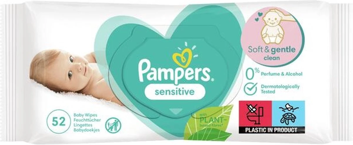 Pampers - Billendoekjes Sensitive Navulpak - 624 doekjes Pampers® Pampers - Billendoekjes Sensitive Navulpak - 624 Doekjes -Babyproducten Promotie Winkel
