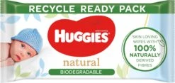 Huggies Billendoekjes - 100% Plasticvrij - Biologisch Afbreekbaar - 12 X 48 Stuks - 576 Doekjes -Babyproducten Promotie Winkel 1200x566 1