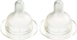 Difrax Flessenspeen Wide Voor Brede Babyflessen - Maat Small - 2 Stuks