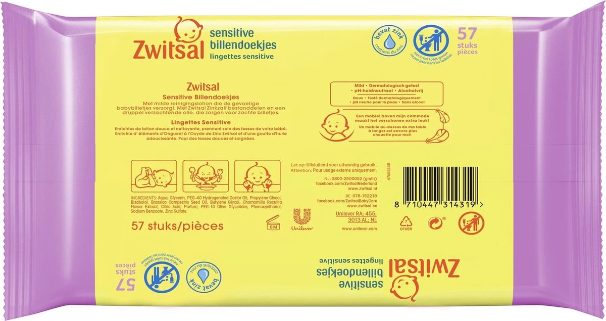 Zwitsal Sensitive Billendoekjes - 8 x 57 stuks - Voordeelverpakking Zwitsal Sensitive Billendoekjes - 8 X 57 Stuks - Voordeelverpakking -Babyproducten Promotie Winkel 1200x635 1