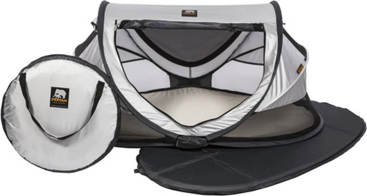 Deryan Peuter Luxe Campingbedje – Inclusief zelfopblaasbare matras - Silver Deryan Peuter Luxe Campingbedje – Inclusief Zelfopblaasbare Matras - Silver -Babyproducten Promotie Winkel 1200x644 2