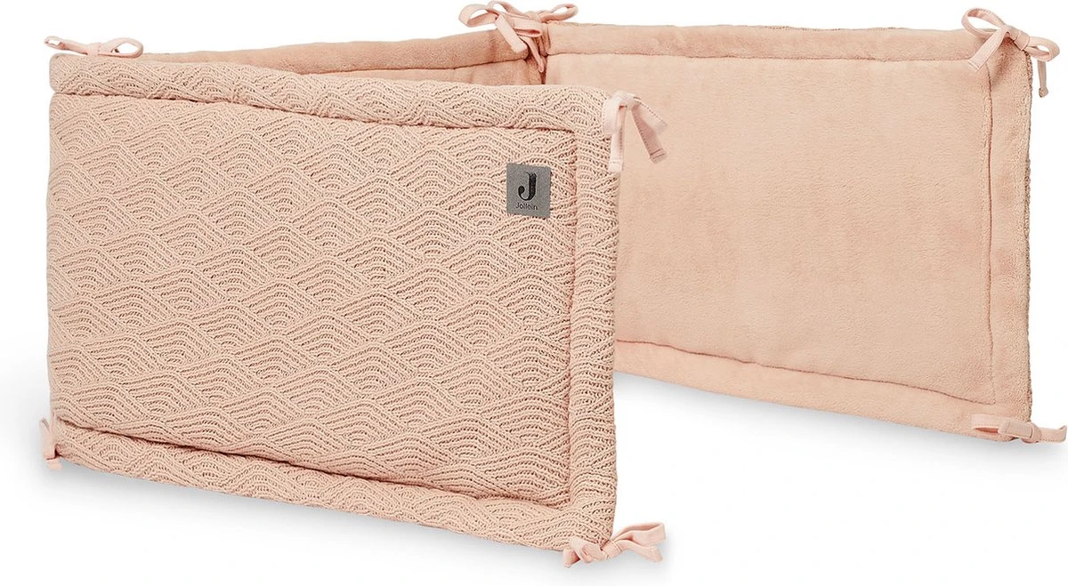 Jollein Bedomrander River Knit 180x35cm - Pale Pink Jollein Bedomrander River Knit 180x35cm - Pale Pink -Babyproducten Promotie Winkel 1200x659 2