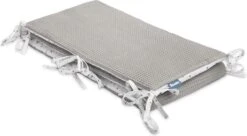 Sensillo Baby Bedbumper - Bedomrander - Anti Stootrand Ledikant - Bed Zijbeschermers - 180x30cm - Wafel Grijs Paardenbloemen -Babyproducten Promotie Winkel 1200x663 1