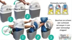 DiaperChamp ONE - Soft Silver - Standaard Luieremmer -Babyproducten Promotie Winkel 1200x678 1