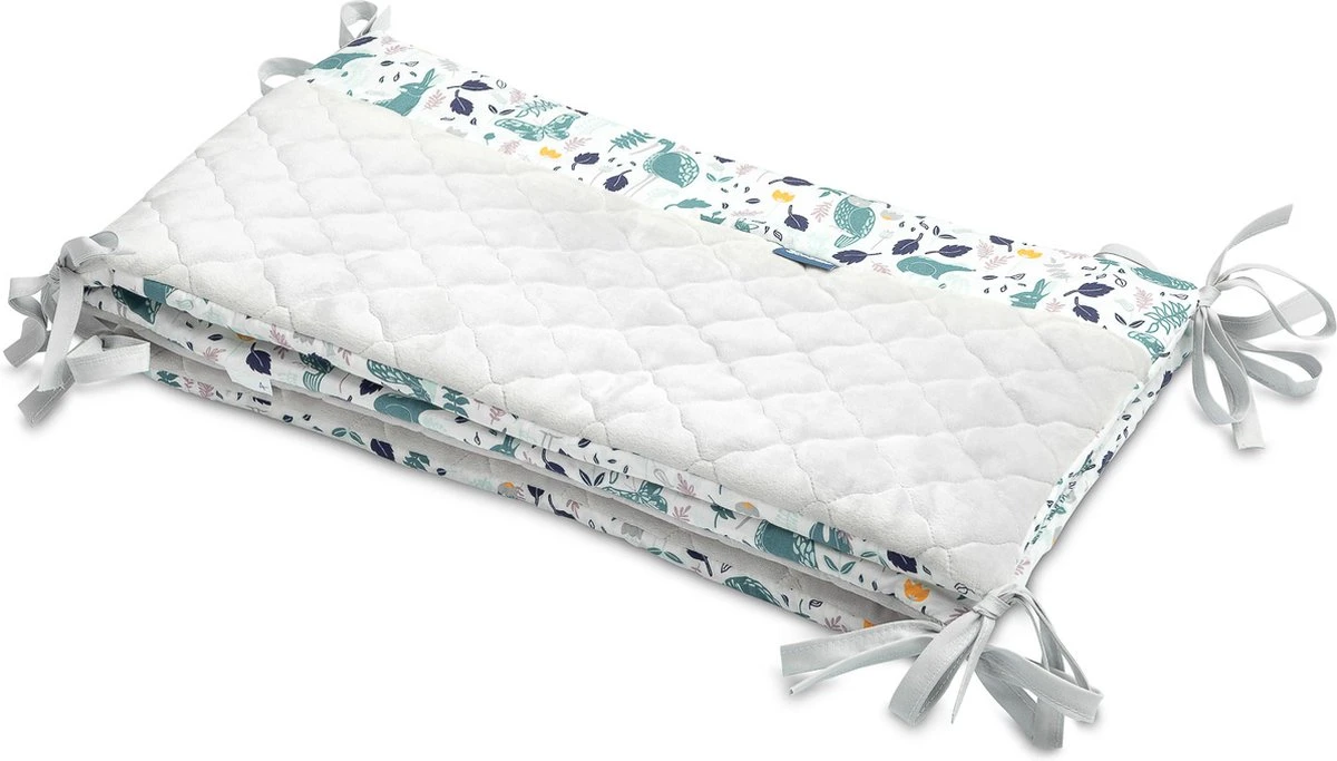 Sensillo Baby Bedbumper - Bedomrander - Anti stootrand Ledikant - Bed Zijbeschermers - 180x30cm - Grijs Diertjes Sensillo Baby Bedbumper - Bedomrander - Anti Stootrand Ledikant - Bed Zijbeschermers - 180x30cm - Grijs Diertjes -Babyproducten Promotie Winkel