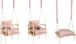 T.R. Goods Babyschommel Voor Binnen - 3-in-1 Roze Plafondhanger - Baby Swing Seat - Gemaakt Van Hout -Babyproducten Promotie Winkel 1200x702 4