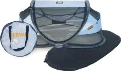 Deryan Baby Luxe Campingbedje – Inclusief Zelfopblaasbare Matras - Blue -Babyproducten Promotie Winkel 1200x703 8