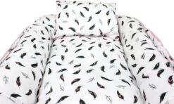 Hibaby Babynest - 90x57cm - Roze Met Printje - Inclusief Kussen 5 Hibaby Babynest - 90x57cm - Roze Met Printje - Inclusief Kussen -Babyproducten Promotie Winkel 1200x717 3