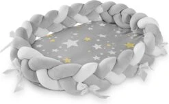 Navaris Babynestje Voor Baby's - Nestje Geweven Met Slaapmatje - Babynestje Met Bedrand Vlecht - Nestje Hoofdbeschermer - Babynestje Geweven -Babyproducten Promotie Winkel 1200x742 7