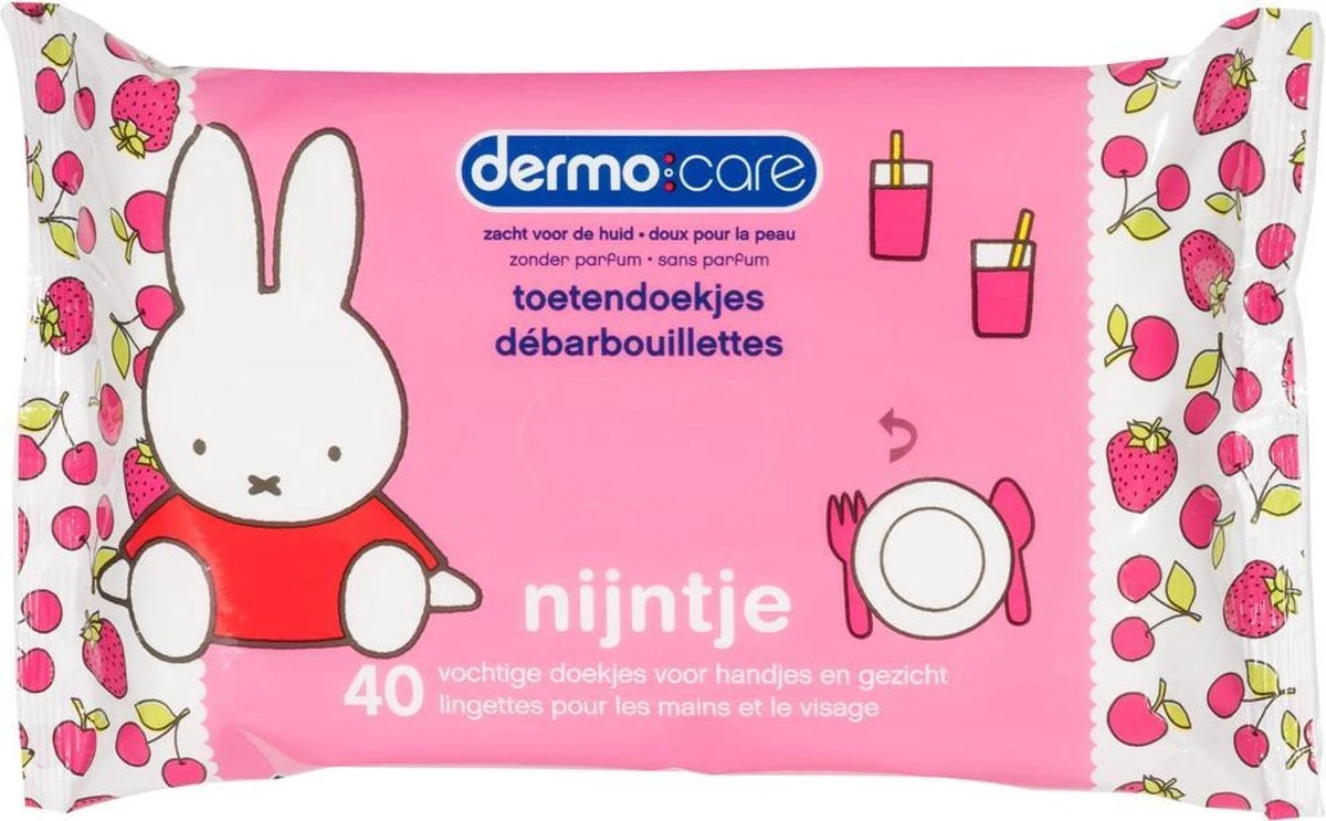 Dermo Care Nijntje toetendoekjes – roze – 10 x 40 stuks Dermo Care Nijntje Toetendoekjes – Roze – 10 X 40 Stuks -Babyproducten Promotie Winkel 1200x743 1