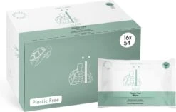 Naïf Plasticvrije Billendoekjes - Voordeelverpakking - 16 X 54 Doekjes - Met Natuurlijke Ingrediënten -Babyproducten Promotie Winkel 1200x763