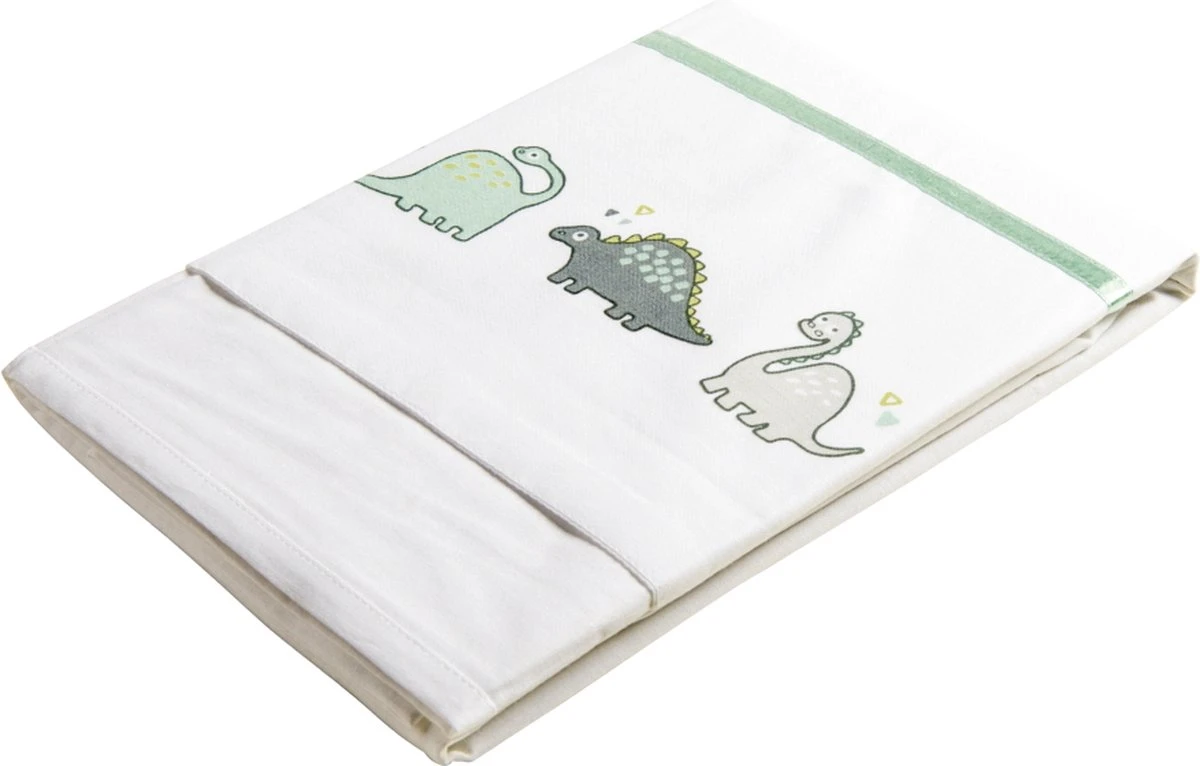 Briljant Baby Laken met Bies voor Ledikant 100 x 150 - Dino - Groen Briljant Baby Laken Met Bies Voor Ledikant 100 X 150 - Dino - Groen -Babyproducten Promotie Winkel