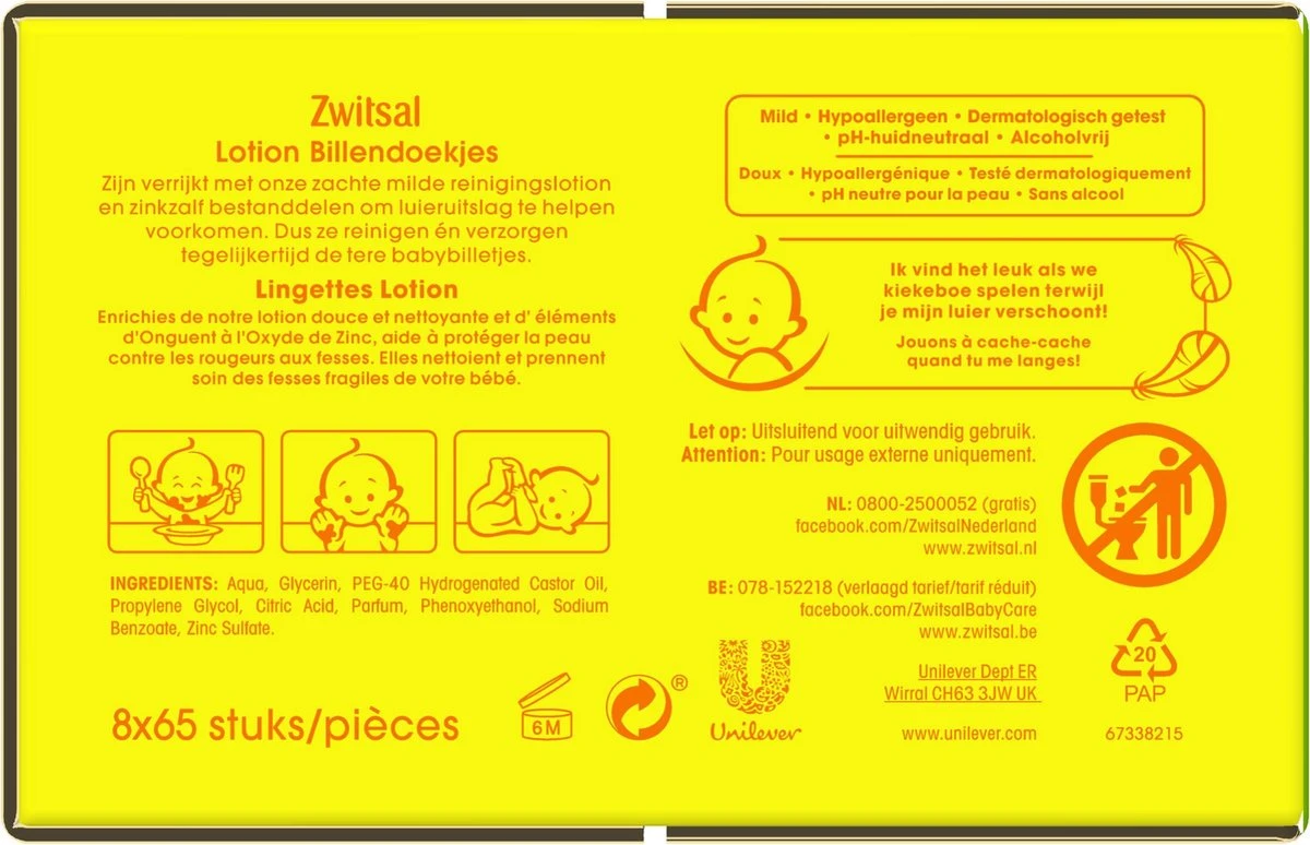 Zwitsal Lotion Billendoekjes - 520 stuks - Voordeelverpakking Zwitsal Lotion Billendoekjes - 520 Stuks - Voordeelverpakking -Babyproducten Promotie Winkel