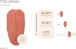 Puckababy Inbakerslaapzak Original Mini 3-6m - Teddy Winter - Earth