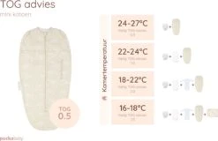 Puckababy Inbakerslaapzak Original Mini 3-6 Maanden - Cotton - Seashell Sand -Babyproducten Promotie Winkel 1200x777 5