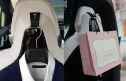 Tesla Model 3 S X Kledinghanger Auto Accessoires Kleerhanger Hoofdsteun Autostoel Organiser – Zwart -Babyproducten Promotie Winkel 1200x778 8