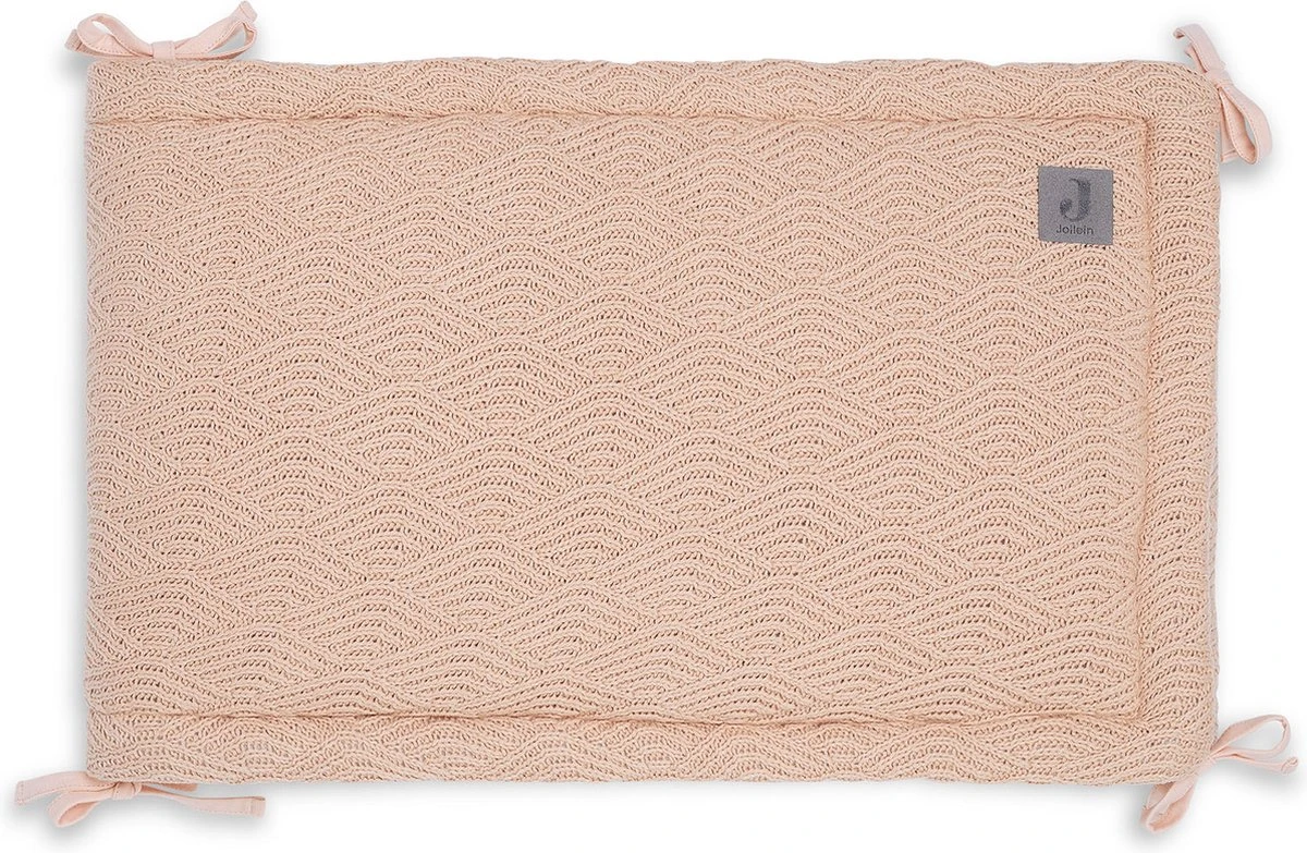 Jollein Bedomrander River Knit 180x35cm - Pale Pink Jollein Bedomrander River Knit 180x35cm - Pale Pink -Babyproducten Promotie Winkel 1200x783 1