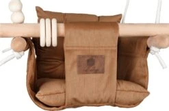 Baby / Kinder Schommel Voor Binnen Of Buiten! - Luxe Baby Swing Corduroy - Ribstof Bruin - Ribfluweel - Schommelstoel Inclusief Kussens, Bevestigingsmaterialen En Veiligheidsriem -Babyproducten Promotie Winkel 1200x788 4