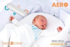 BestCare Aero Ledikant Matras | 37 X 70 X 6cm | Voor Reiswieg, Wieg, Kinderbedje Of Trolley | Aloë Vera Hoes - Wasbaar | Hypoallergeen, Omkeerbaar Matras Voor Baby's En Kinderen | OEKO-TEX 100-Certificaat -Babyproducten Promotie Winkel 1200x800 126