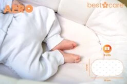 BestCare Aero Ledikant Matras | 37 X 70 X 6cm | Voor Reiswieg, Wieg, Kinderbedje Of Trolley | Aloë Vera Hoes - Wasbaar | Hypoallergeen, Omkeerbaar Matras Voor Baby's En Kinderen | OEKO-TEX 100-Certificaat -Babyproducten Promotie Winkel 1200x800 128