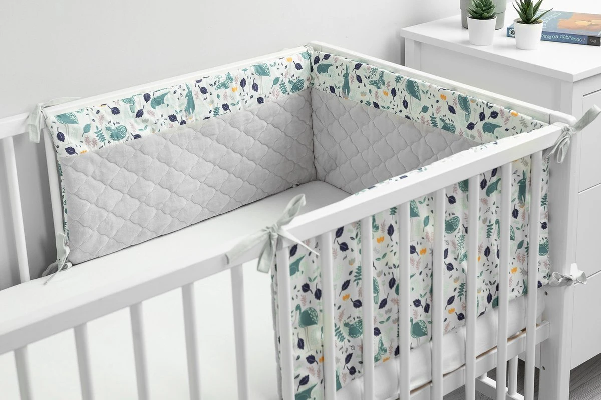 Sensillo Baby Bedbumper - Bedomrander - Anti stootrand Ledikant - Bed Zijbeschermers - 180x30cm - Grijs Diertjes Sensillo Baby Bedbumper - Bedomrander - Anti Stootrand Ledikant - Bed Zijbeschermers - 180x30cm - Grijs Diertjes -Babyproducten Promotie Winkel 1200x800 160