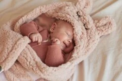 Jollein Wikkeldeken Bunny 100x105cm - Pale Pink -Babyproducten Promotie Winkel 1200x800 257