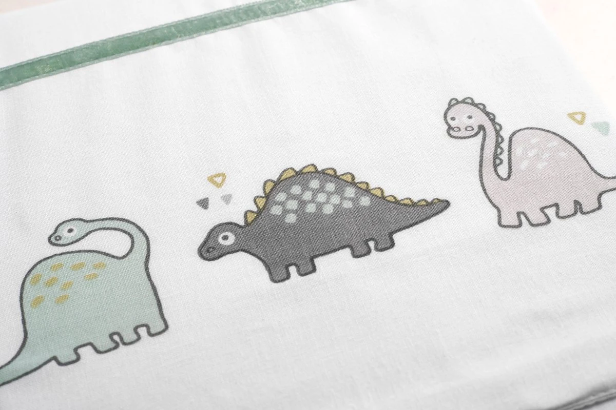 Briljant Baby Laken met Bies voor Ledikant 100 x 150 - Dino - Groen Briljant Baby Laken Met Bies Voor Ledikant 100 X 150 - Dino - Groen -Babyproducten Promotie Winkel 1200x800 290