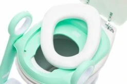 Zavelo Toilet Trainer Met Trapje | Brilverkleiner Met Handvaten En Opstapje | Opvouwbaar Toilet Met Afneembaar Zitje | WC Zindelijkheids Training Voor Jongens/Meisjes | Urinoirs Voor Kind/Peuter Van 2 Tot 7 Jaar | Mint -Babyproducten Promotie Winkel 1200x800 384
