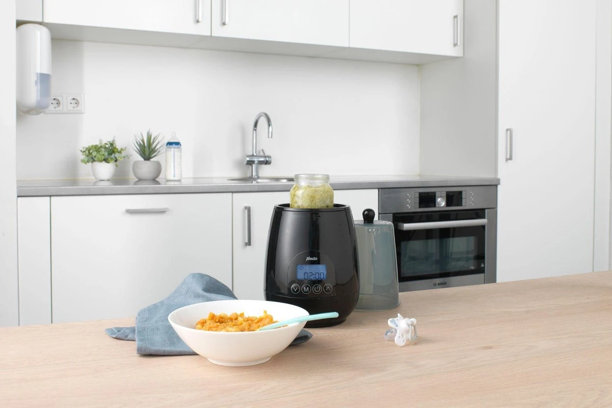 Alecto BW700BK - Snelle digitale Flessenwarmer 500W voor opwarmen, steriliseren en ontdooien - Inclusief stoomkap - Bediening via display - Zwart Alecto BW700BK - Snelle Digitale Flessenwarmer 500W Voor Opwarmen, Steriliseren En Ontdooien - Inclusief Stoomkap - Bediening Via Display - Zwart -Babyproducten Promotie Winkel 1200x800 407