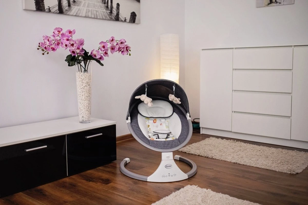 4Baby Rock 'n Relax Grijs - Babyschommel - Elektronische BabySwing - 5 Snelheden - Inclusief Accessoires 4Baby Rock 'n Relax Grijs - Babyschommel - Elektronische BabySwing - 5 Snelheden - Inclusief Accessoires -Babyproducten Promotie Winkel 1200x800 669