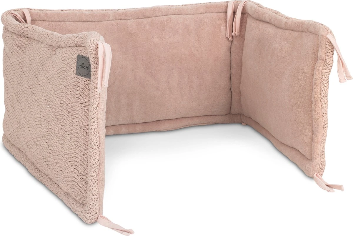 Jollein Bedomrander River Knit 180x35cm - Pale Pink Jollein Bedomrander River Knit 180x35cm - Pale Pink -Babyproducten Promotie Winkel 1200x802 3