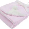 Soft Touch Babydeken Sterren Pompom 75 X 100 Cm Roze