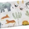 Hydrofiele Doek XL - Baby Inbakerdoek - 120x120 Cm - Safari Dieren