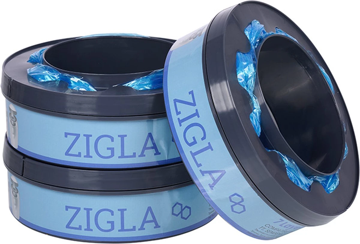 Zigla – 3x Luieremmer Navulling – Navulcassette - Geschikt voor Tommee Tippee Sangenic Tec Zigla – 3x Luieremmer Navulling – Navulcassette - Geschikt Voor Tommee Tippee Sangenic Tec -Babyproducten Promotie Winkel